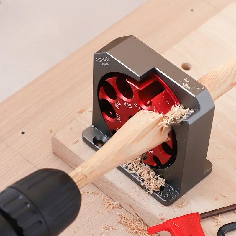 Adjustable Dowel Maker 6mm-20mm Electric Drill Rounder Wooden Stick/Round Rod Maker Rod Rounder Tool Portable Woodworking Tool