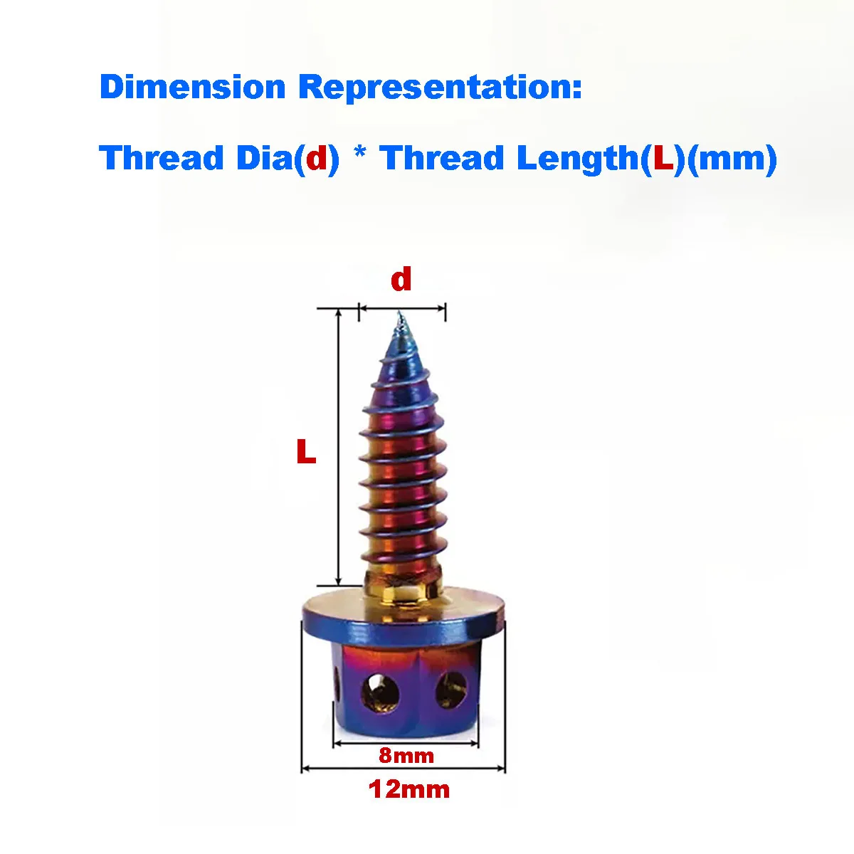 

Hollow Out Hexagonal Flange Screw/Motorcycle Modified Decorative Nail