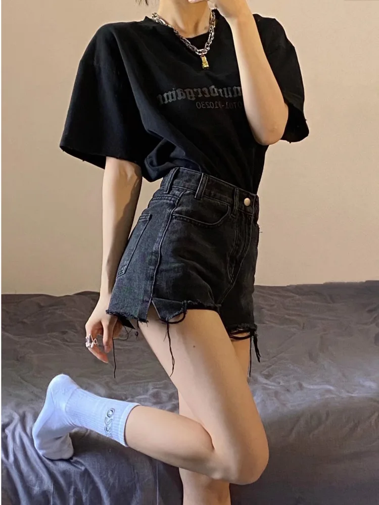 Feynzz's Summer Wear Is A Trend Of Women's Salty And Sweet, Western-style, Age-reducing, Fried Street Denim Shorts