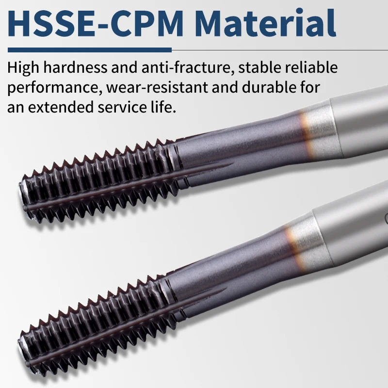 Japanische OSG CPM Rollformgewindebohrer M1 M1.2 M1.4 M1.6 M1.8 M2 M2.2 M2.5 M3 M4 M5 M6 M8 M10 M12 Maschinengewindebohrer – Detail 3