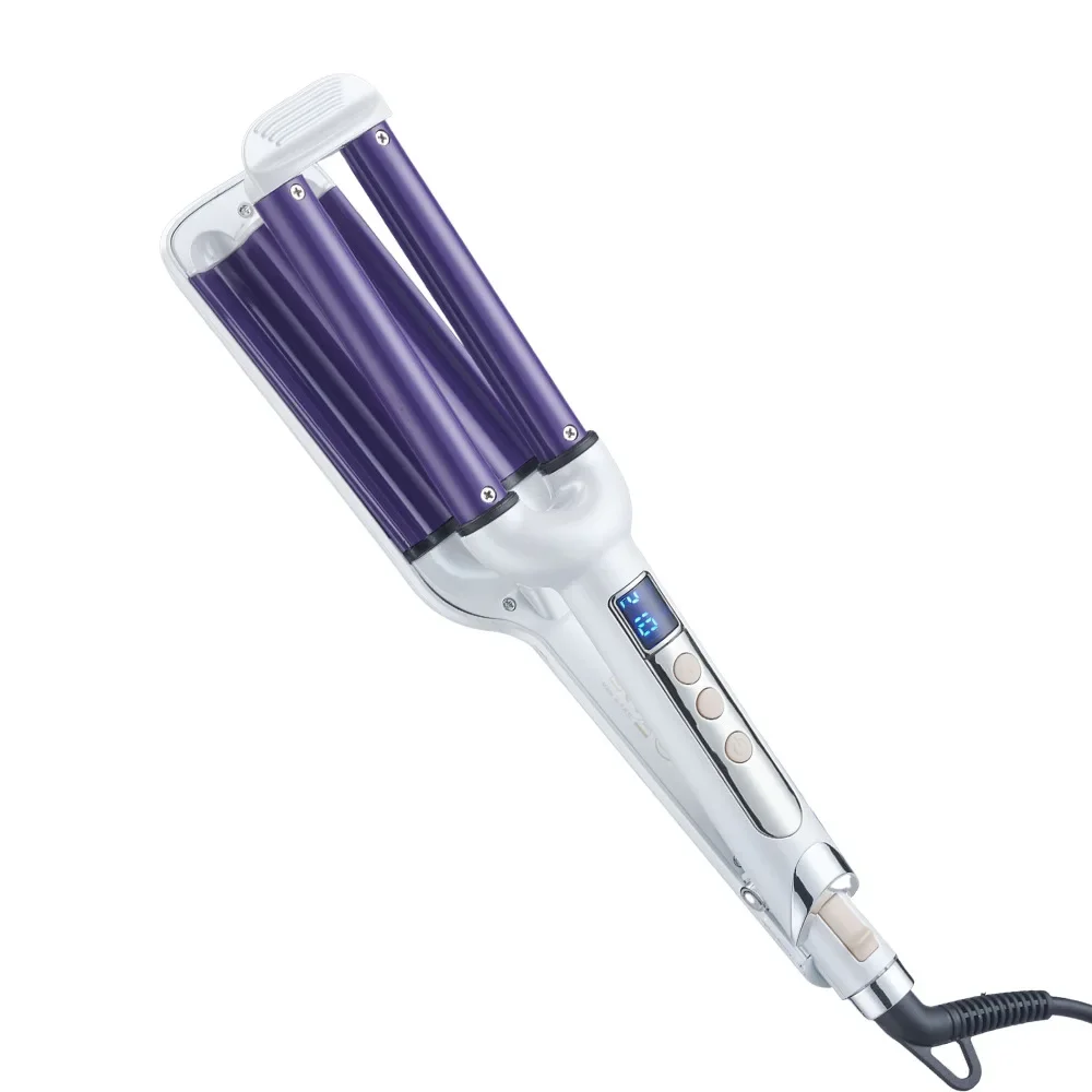 

Best Seller Three-tube Electric Curling Iron Water Ripple Tempering Egg Roll, Curling Iron Perm Hairdressing Curler