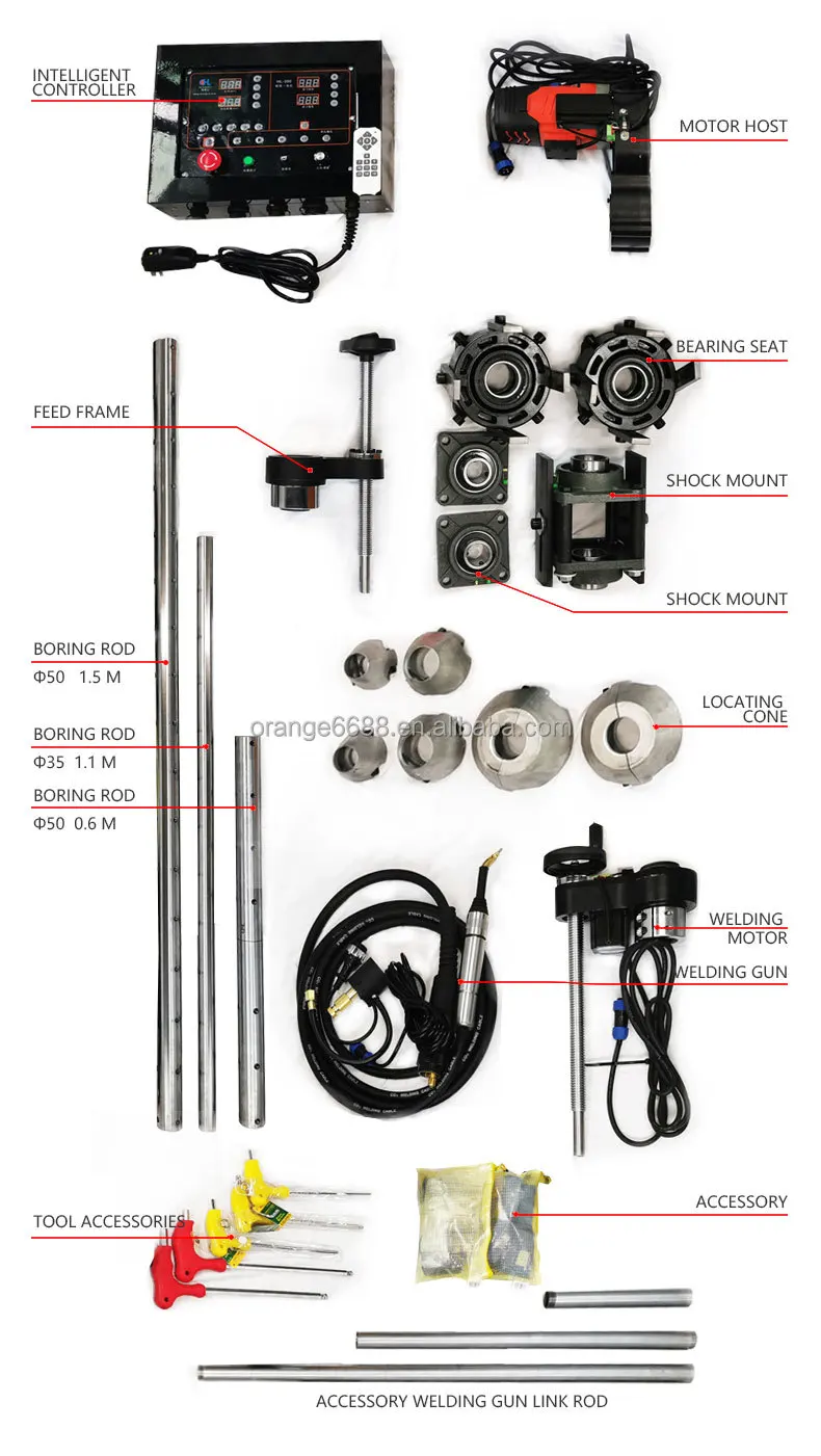 Automatic Cnc Small Repair Welding Machine Excavator Maintenance Boring Machine Portable Line Boring And Welding Machine