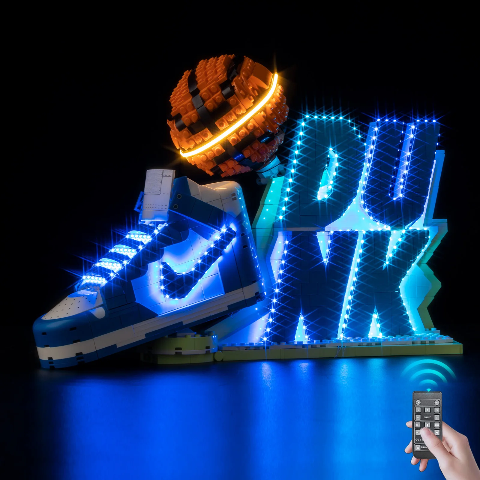 나이키 덩크 x 레고에 적합한 케글라링 LED 라이트 키트 ® 세트 43008 빌딩 블록 장식용 램프 레고 빌딩은 포함되지 않음