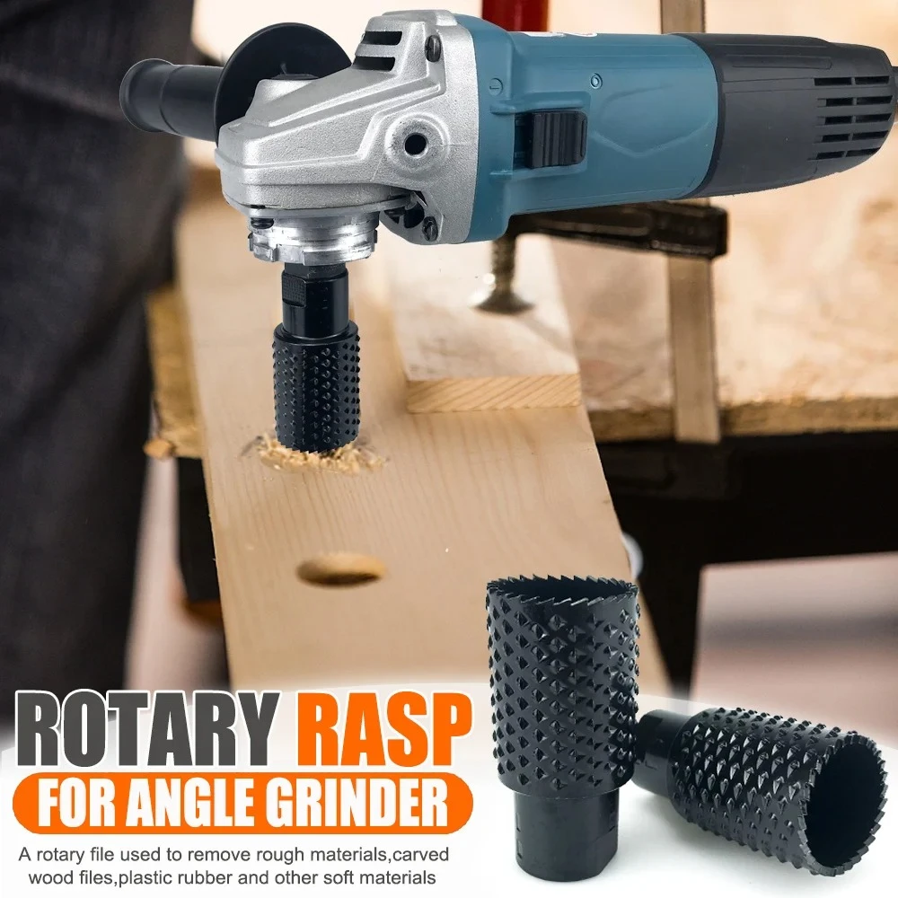 1/2pcs Rotary Rasp for Angle Grinder 100/125 Type M10 M14 Wood Grinding Carving File Burr Sanding Disc Head Abrasive
