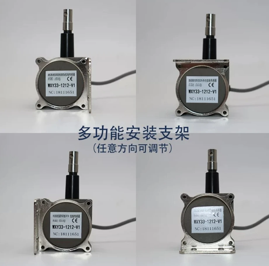 Cable Encoder Direct Linear Displacement Transducer 0-10V 4-20mA, Precision Cable Sensor for Industrial Position Measurement