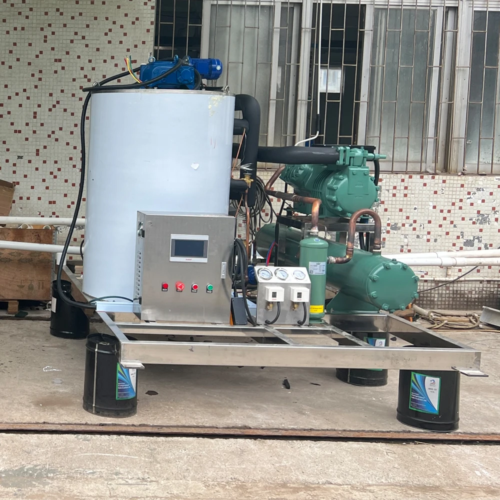 Full Automatic Industrial Commercial Flake Ice Machine Flake Ice Machine Maker 3 Ton 3000kg