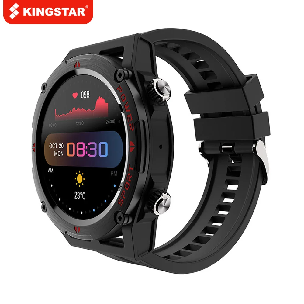 

Смарт-часы KINGSTAR S02 для мужчин и женщин, Bluetooth, сенсорный экран, водонепроницаемые спортивные умные часы