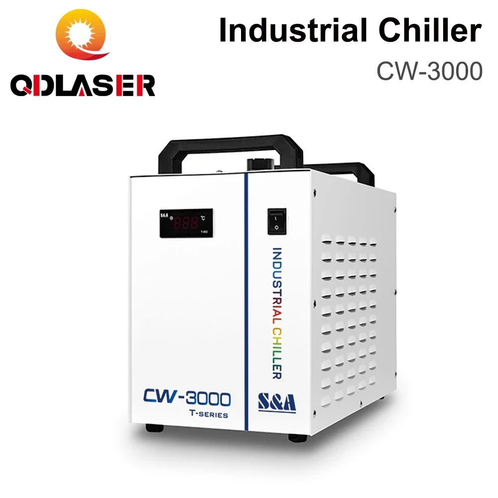 

QDLASER CW3000 S&A Industrial Water Chiller for CO2 Laser Engraving Cutting Machine Cooling 60W 80W Laser Tube DG110V AG220V