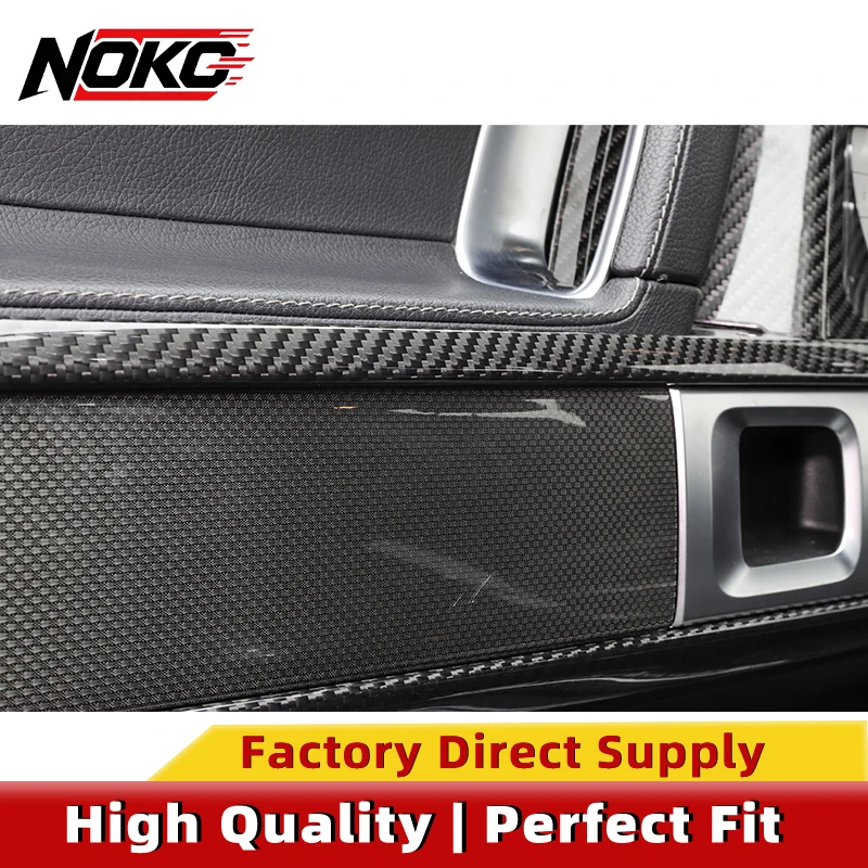 Dry Carbon Fiber Door Trim Frame Fit Mercedes G-Class W464 W465 G500 G63, Front & Rear Inner Door Decor Strip 1:1 Precise Fit