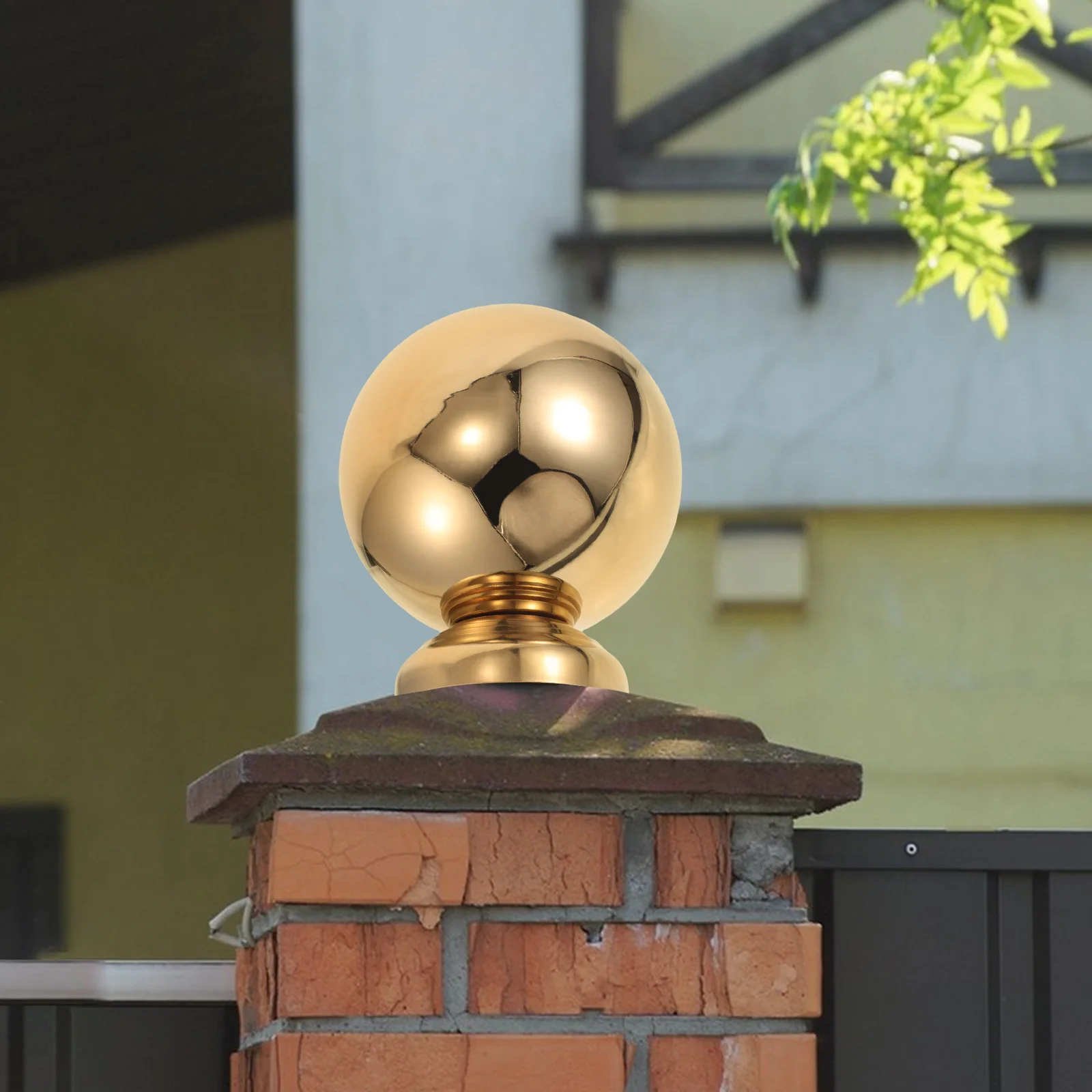 

Gazing Ball Ornament Garden Globe Sphere Globes Decorative Mirror for Fence Spheres Decoration