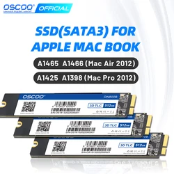OSCOO Mac SSD for 2012 Macbook Air A1465 A1466 Macbook Pro A1398 A1425 SSD M2 Hard Drive 128GB 256GB 512GB 1TB