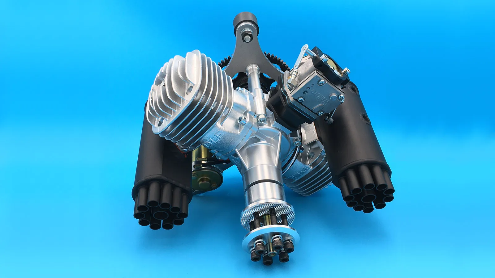 حار بيع DLE170ML باراموتور خفيف للغاية، محرك معدني، اسطوانة مزدوجة، تبريد الهواء الطبيعي، بداية كهربائية، DLE 170ML، 170CC