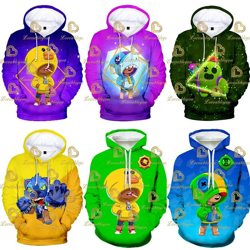 Anime Figures Kids Sally Hooded Sweatshirt Clothes Pullover Boys Hoodie Nita-Heros Stars-Game Cosplay Coat Clothes Fleece Tops