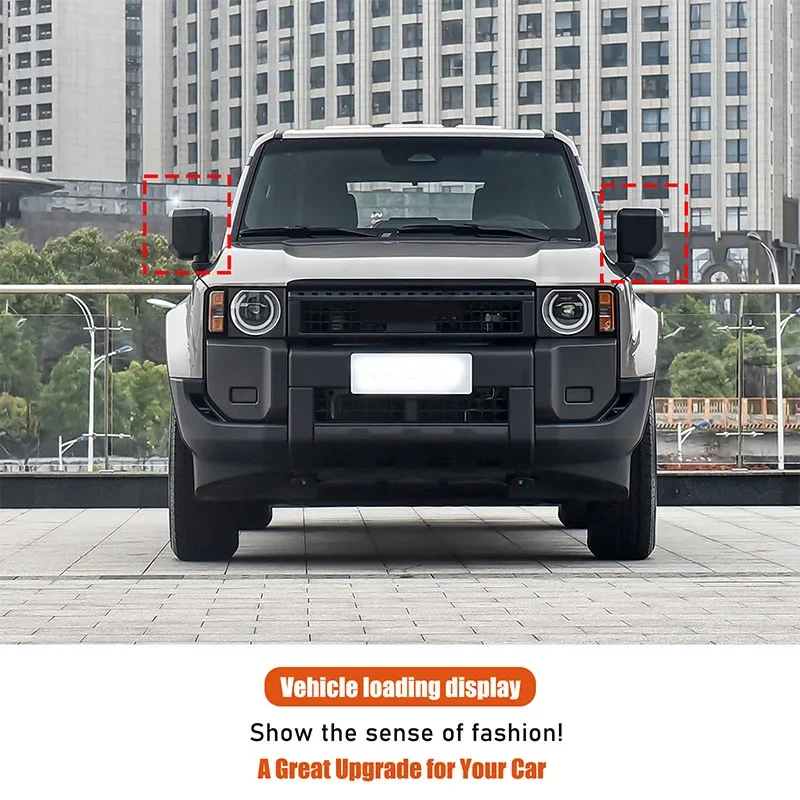 

For Toyota Land Cruiser Prado LC250 Lexus GX 2024 ABS Car Side Mirror Cover Rearview Mirror Cap Car Exterior Accessories