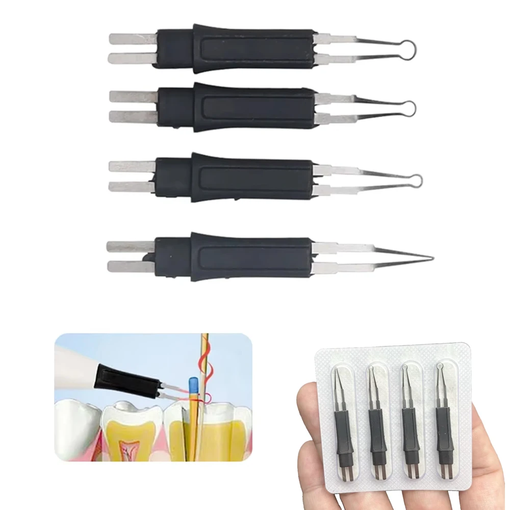 

4Pcs Dental Gutta Percha Heating Cutter Tips Sterilizable Oral Tools Endodontic Clinic Equipment for Tooth Treatment