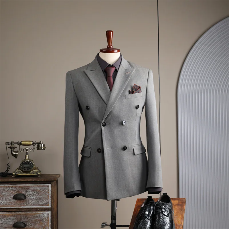 #9962-1 # Direct Shipping High Quality Fashion Men's Suit Banquet Leisure Professional Single West