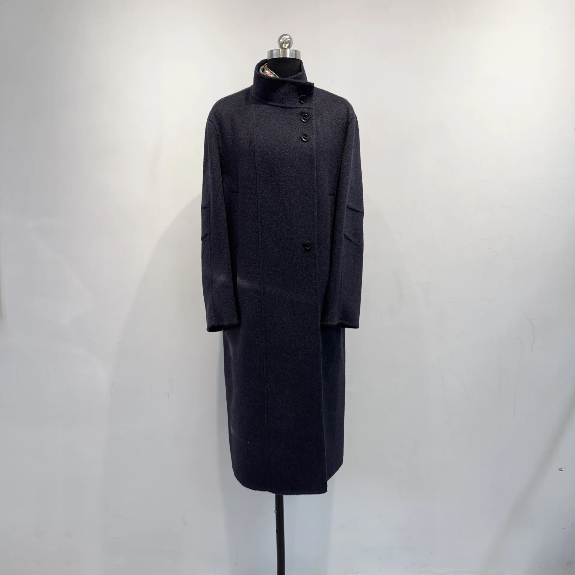 Women's Autumn and Winter Light Luxury Long Double-Sided Wool Blended Coat