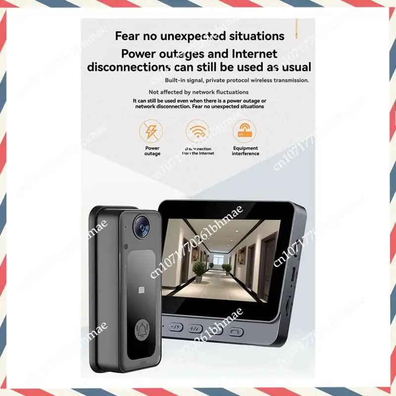 -A21Z Tuya Video Doorbell Camera Wireless Intercom 4.3In LPS-Screen HD Night Vision Smart Security Visual Doorbell