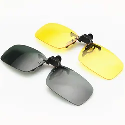 Car Night Safety Driving Glasses Clip On Sunglasses For Men Women Night Vision Glasses Anti-glare Driver Goggles Sunglasses