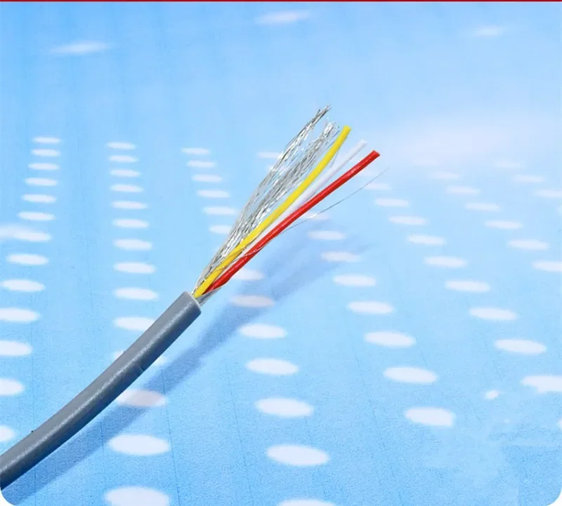 15meter Signal Cable 2 Core Tinned copper shielded Wire 28AWG Audio line signal cables audio cable wire Multi-core for amplifier