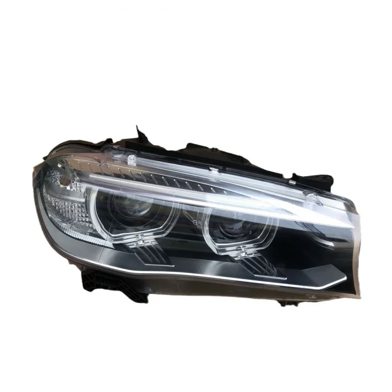 

Подходит для BMW X5 2014-2018 годов выпуска, передние фары F15, блок фар X6, светодиодные дневные ходовые огни, оригинальные б/у запчасти