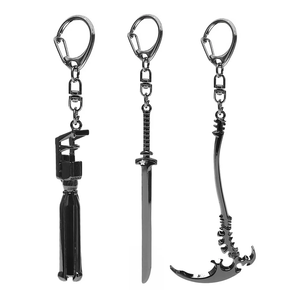 Anime BRS Death Scythe colgante llavero simulación Mini arma modelo Auto colgante accesorios Cosplay joyería regalo