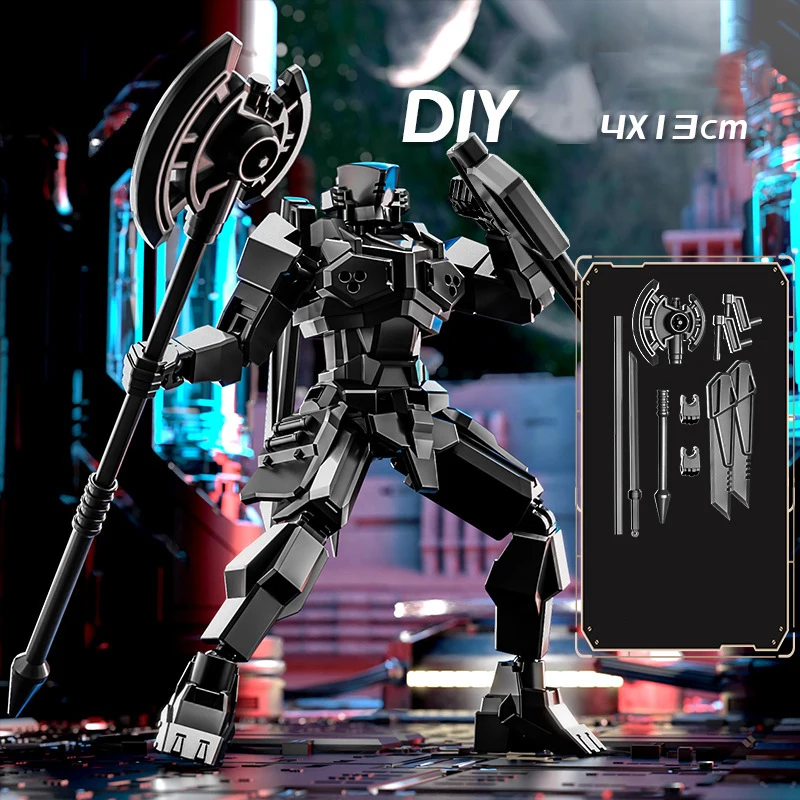 Robô Guerreiro Articulado e Transformável, Boneco de Cavaleiro Impresso em 3D, Brinquedos para Crianças e Adultos, Jogos para Pais e Filhos, Presentes
