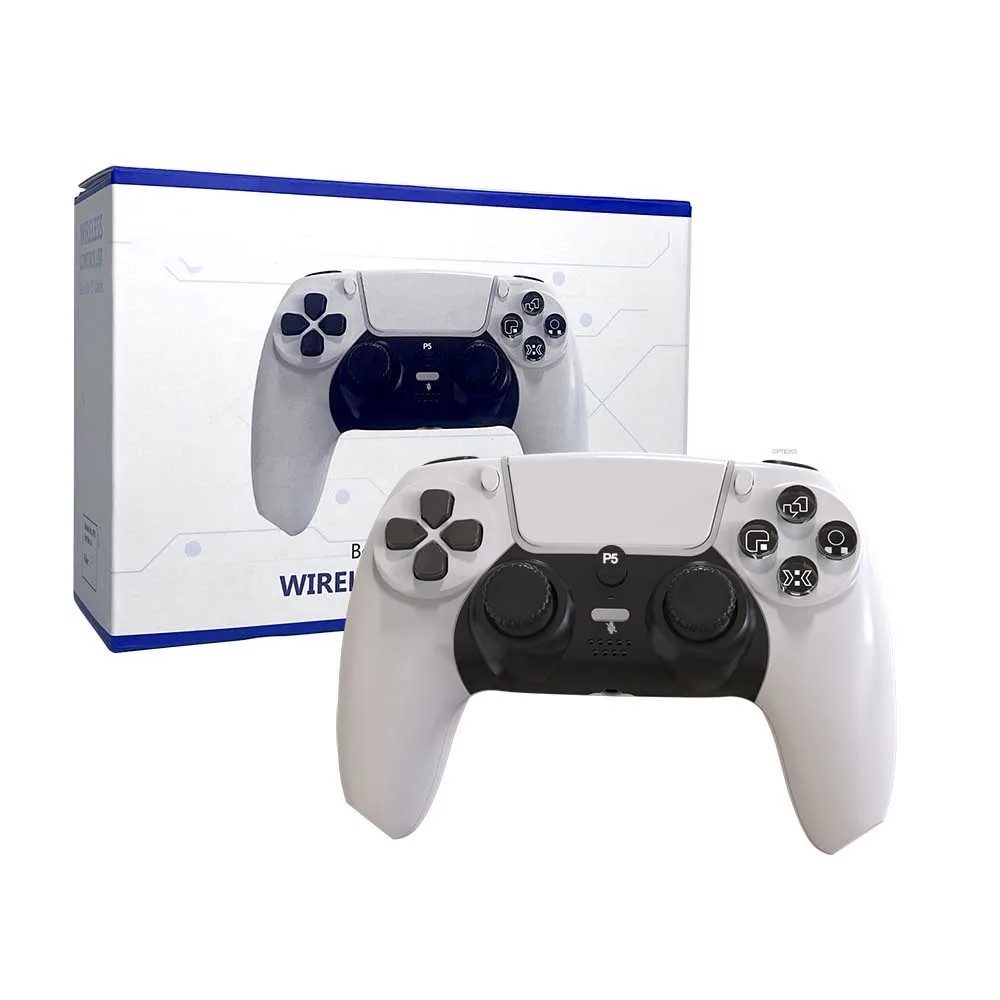 Wireless Bluetooth Controller for PS5 LED Light Bar Six Axis Gyro Dual Vibration Gamepad