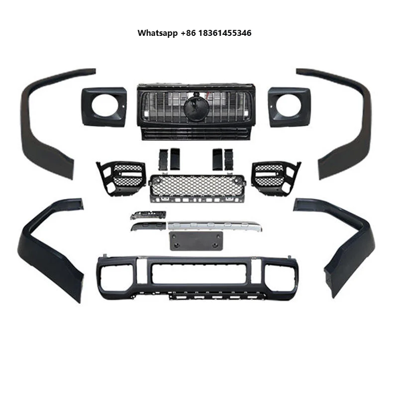 

For Auto Spare Parts New Complete Front Lip Fenders Wide Body Kit High Quality Front Grille Bumper Grille Upgrade