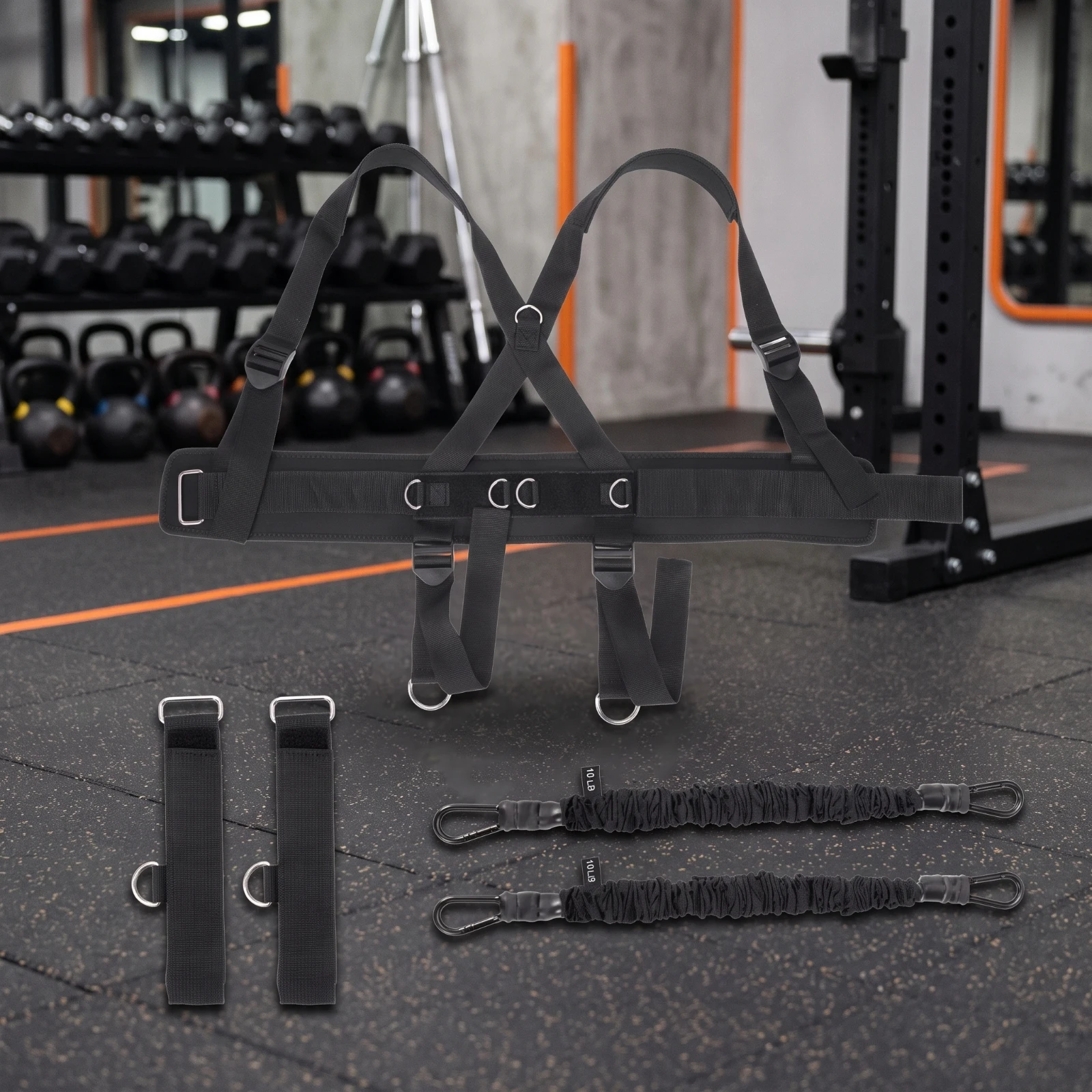 Boxing Resistance Harness Heavy-Duty Resistance Training Harness Training Gear Secure Gear Versatile for Boxers, Home Workouts