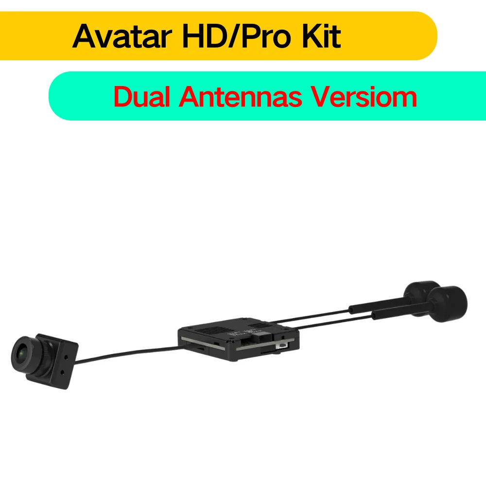 

Caddx Walksnail Avatar HD Kit V2 / Avatar HD Pro Kit (Dual Antennas Version) Gyroflow+32G for FPV Freestyle Drones DIY Parts