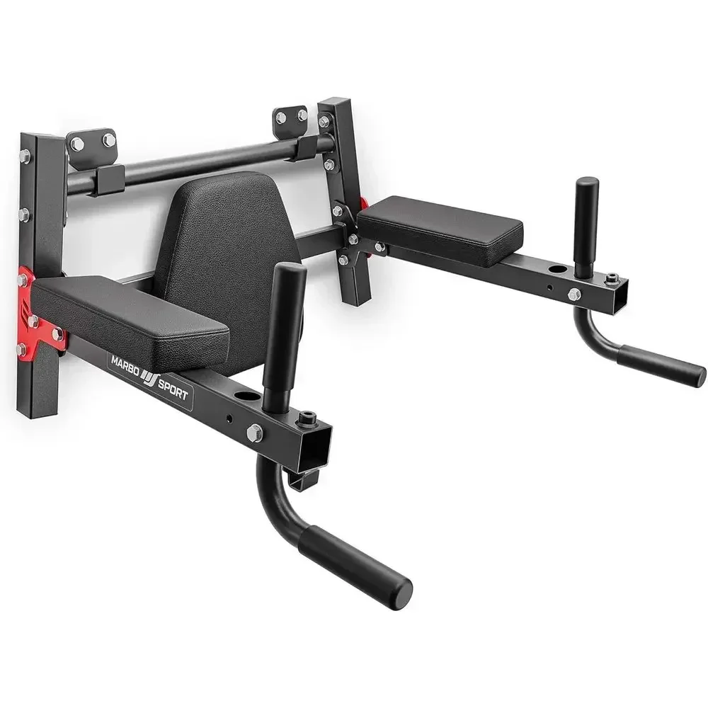 Adjustable Black Alloy Steel Wall-Mounted Pull-Up Bar150 kg