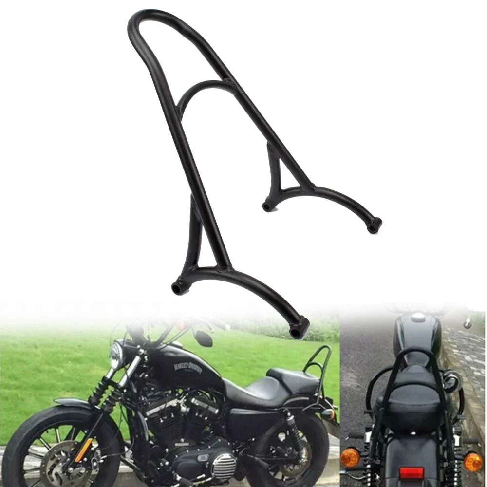 Motorcycle Short Passenger Sissy Bar Backrest For Harley Sportster XL 883 1200 Forty Eight Seventy Two 2004-2016 05 06 07 08 09