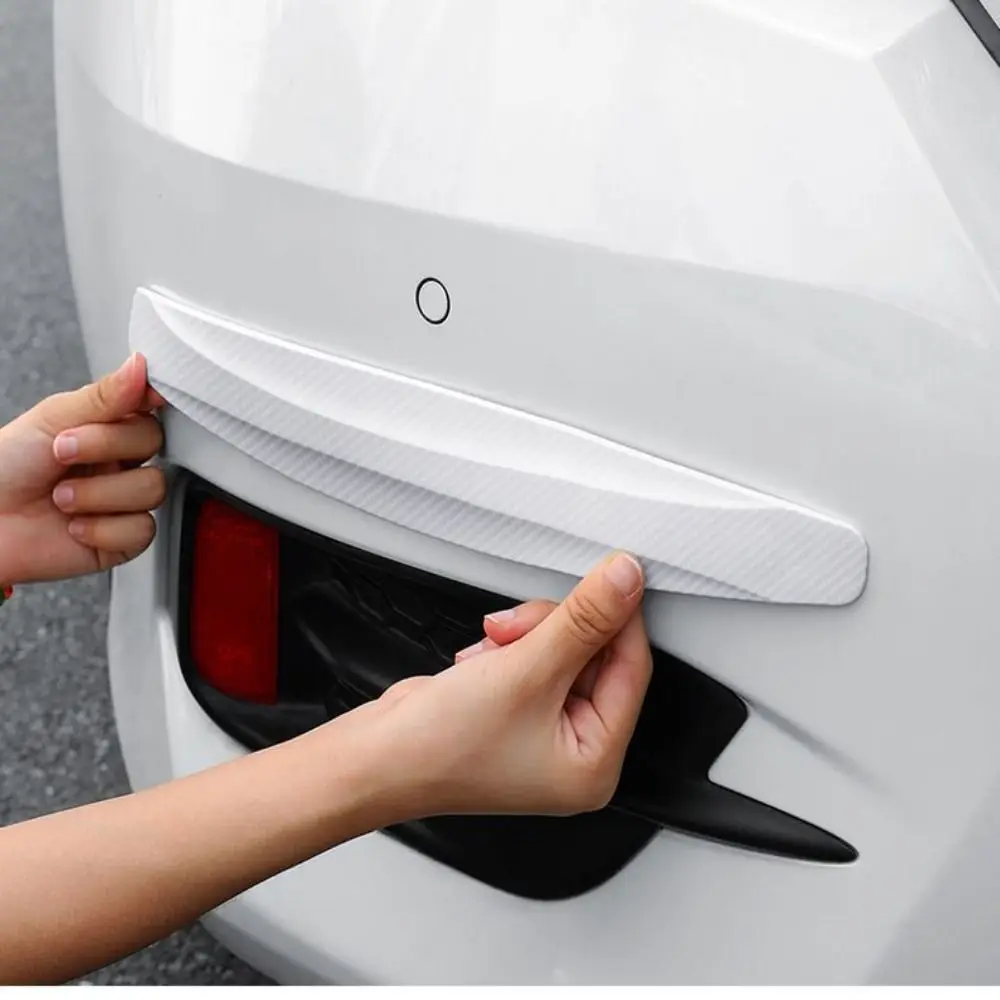 

2 шт. новая защитная полоса для автомобиля из ПВХ, защита от царапин, наклейки на бампер автомобиля из углеродного волокна, водонепроницаемая защитная полоса, кромка автомобиля, палка