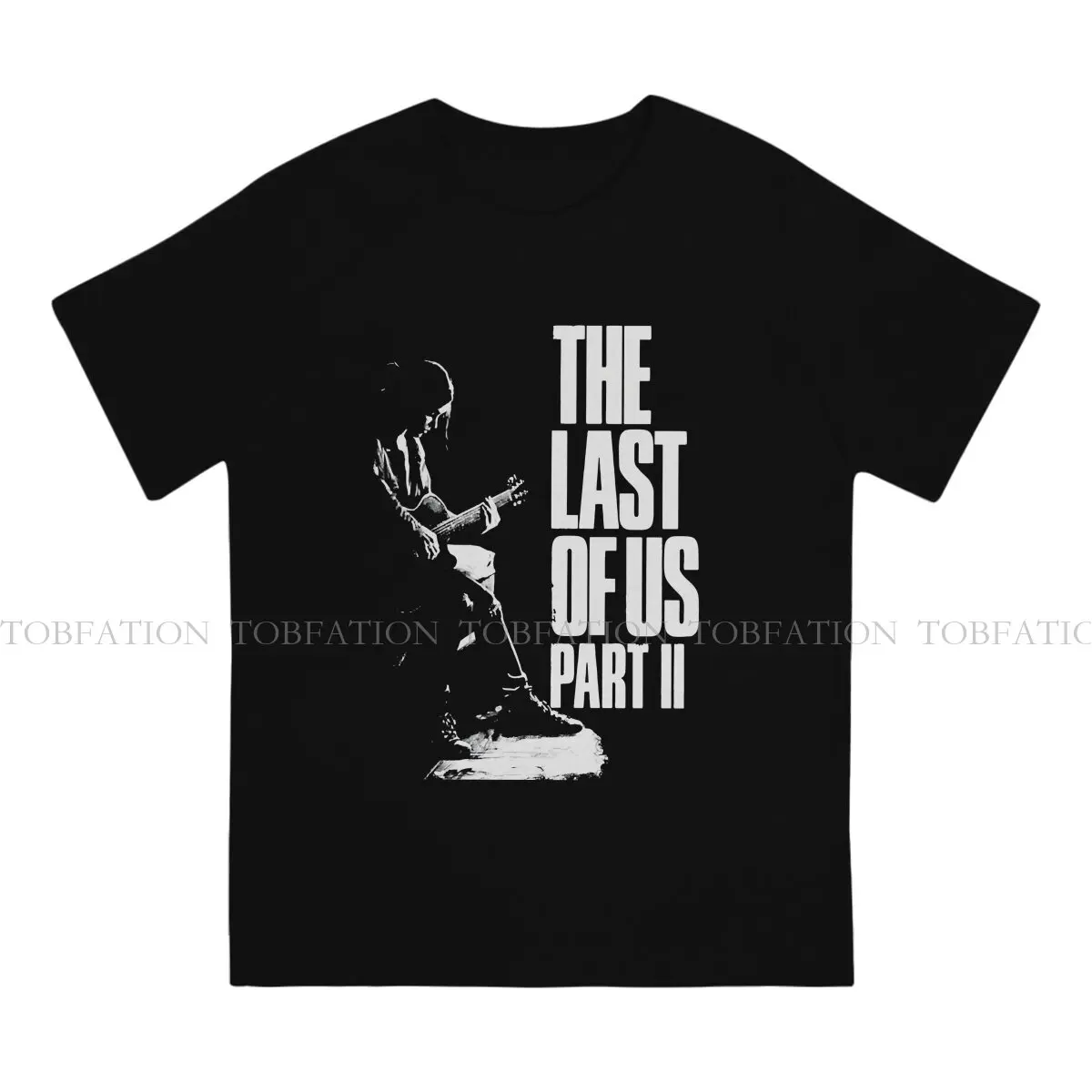 Part 2 Hipster TShirts The Last of Us Game Male Style Pure Cotton Streetwear T Shirt O Neck Oversized