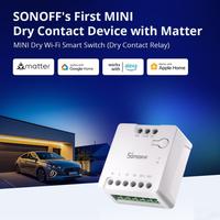 SONOFF MINI-D Wi-Fi Smart Switch MINI Dry Contact Relay Matter Supports AC/DC Power Supply Work With Ewelink Alexa Google Home