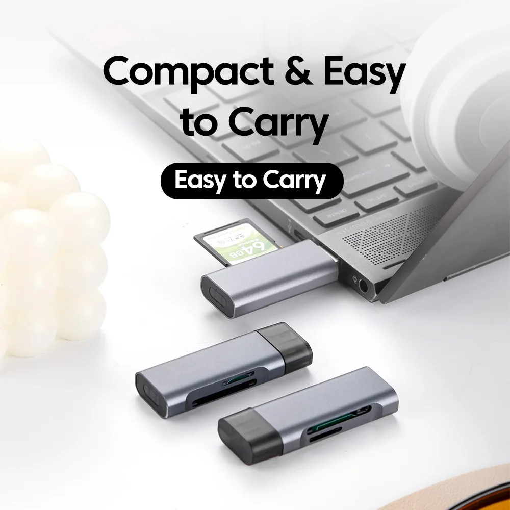 4in1 Multifunction USB TYPEC Lighting Card Reader External Storage Black Stretch for Memory Stick USB 2.0 Mini SD TF Card Reader