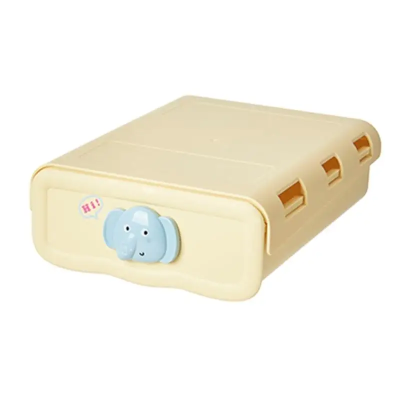 

E8BD Office Supplies Undertable Drawer Portable Space Saving Plastic Under Desk Storage Box Convenient Pen Organiser Case