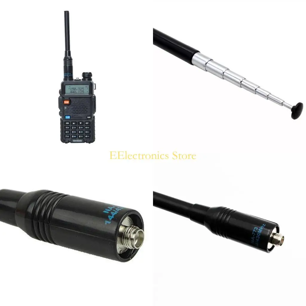 B03C High Gains Telescopic Antennas Double Band 144/430MHz for Handheld Radio Communication Superior Transmission in Nature