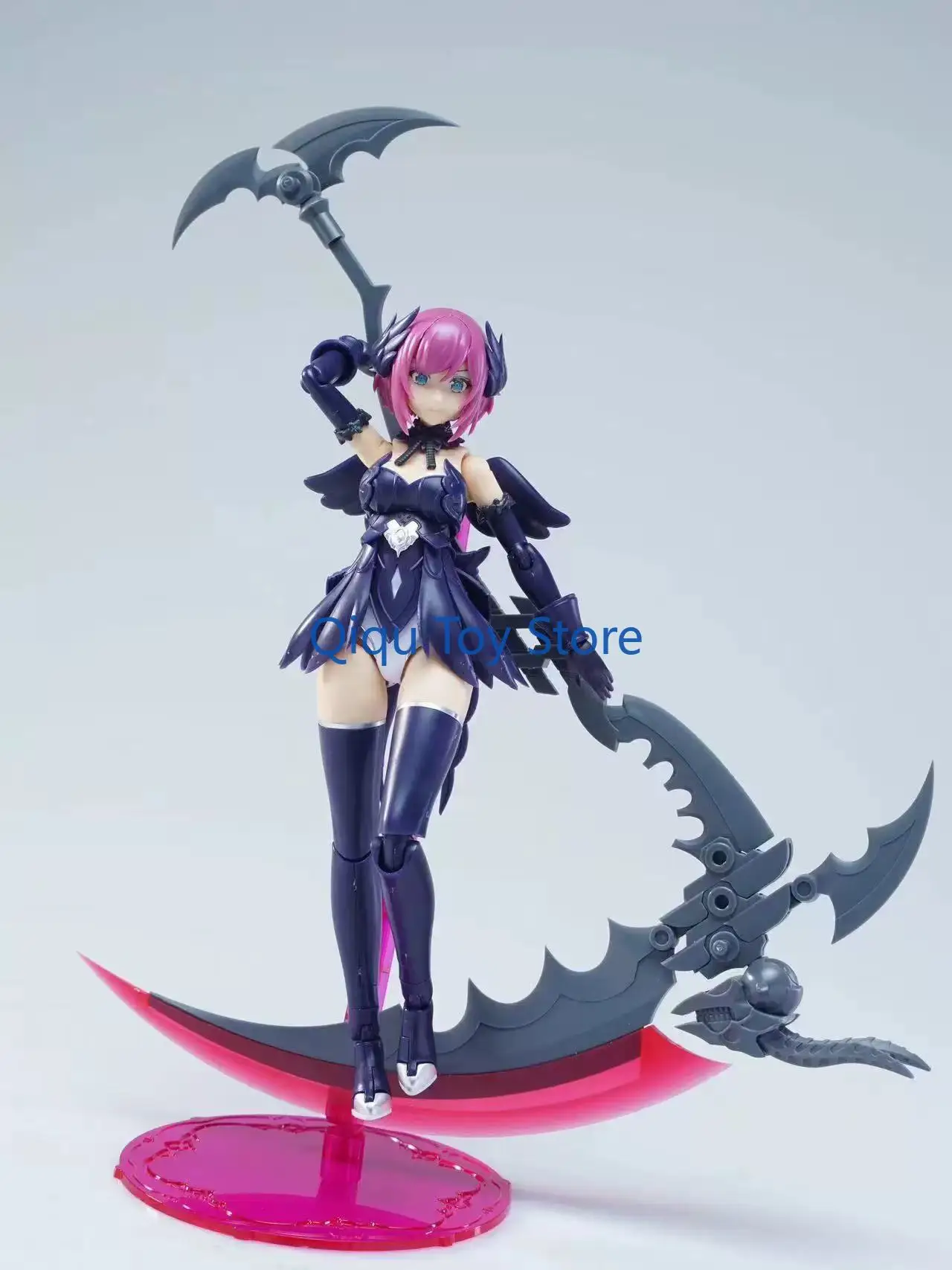 Fengyu, six-winged black angel, assembly model, with double body, with bracket