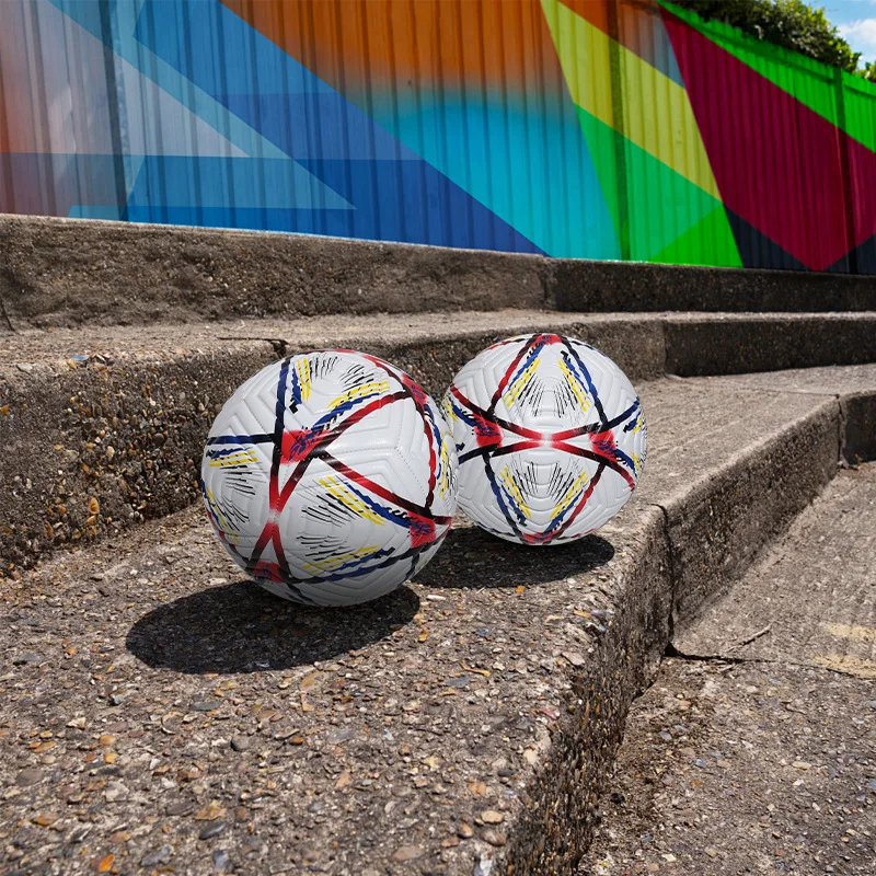 Balones de fútbol tamaño oficial 5 Material de PU entrenamiento de partido sin costuras equipo de portería de fútbol entrenamiento funcional profesional al aire libre