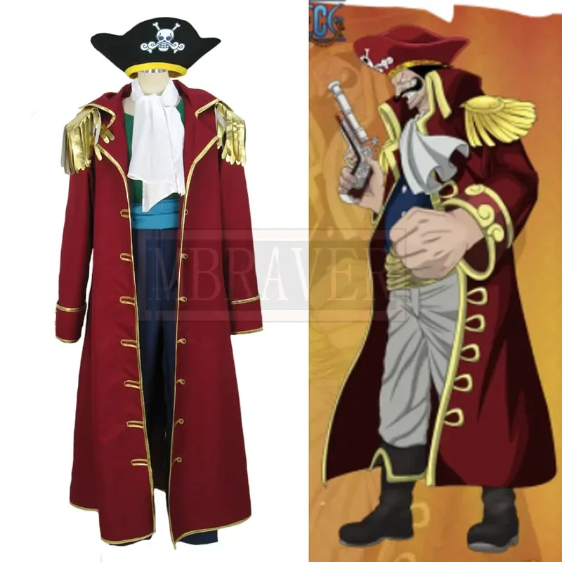 

Gol D Roger Cosplay Costume Halloween Christmas Party Uniform Custom Made any Size