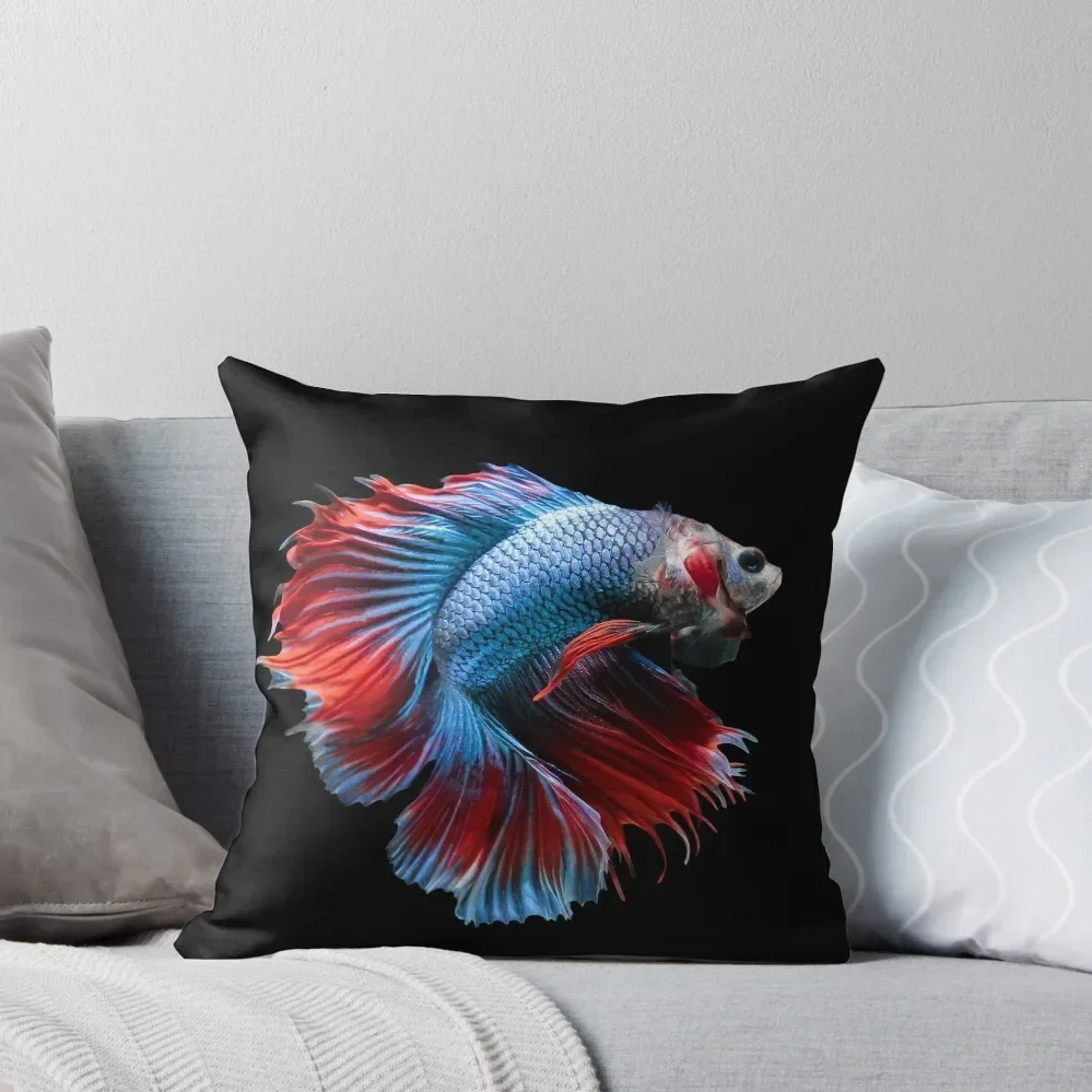 Betta splenden (siamese fighting fish) Halfmoon Throw Pillow Pillow Cases Decorative Cushion Cover Luxury pillow