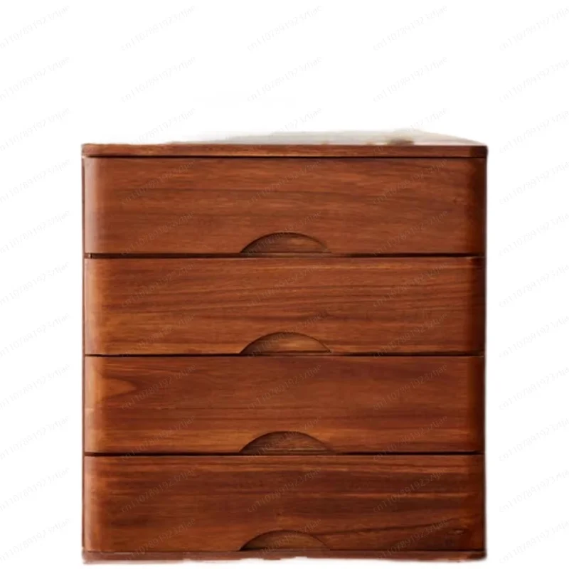 Solid wood desktop drawer storage box Office document storage cabinet Computer heightening rack Mobile storage box Small