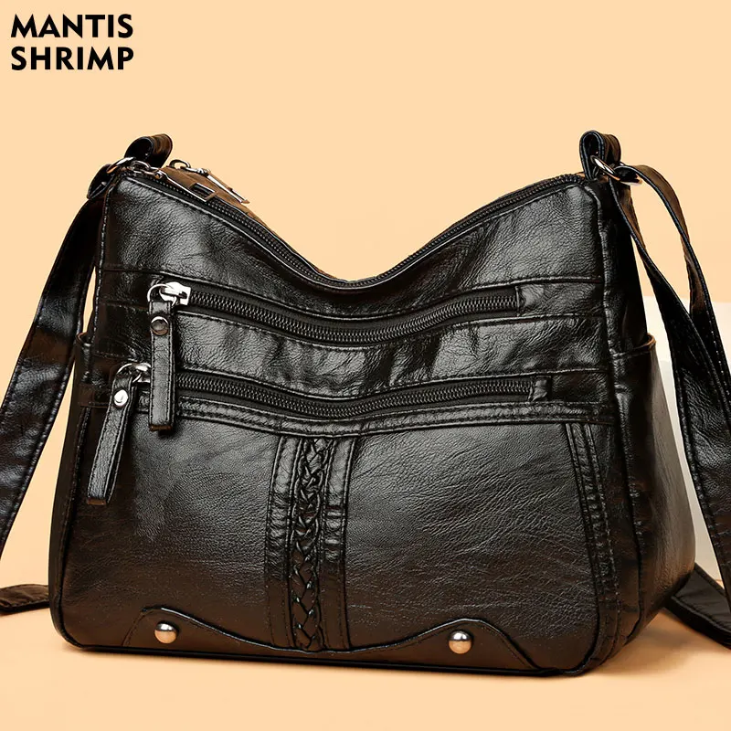 

Women's Bag 2023 Trend Handbags Designer Luxury Brand Ladies Shoulder Bags Soft PU Leather Fashion Versatile Crossbody Bag