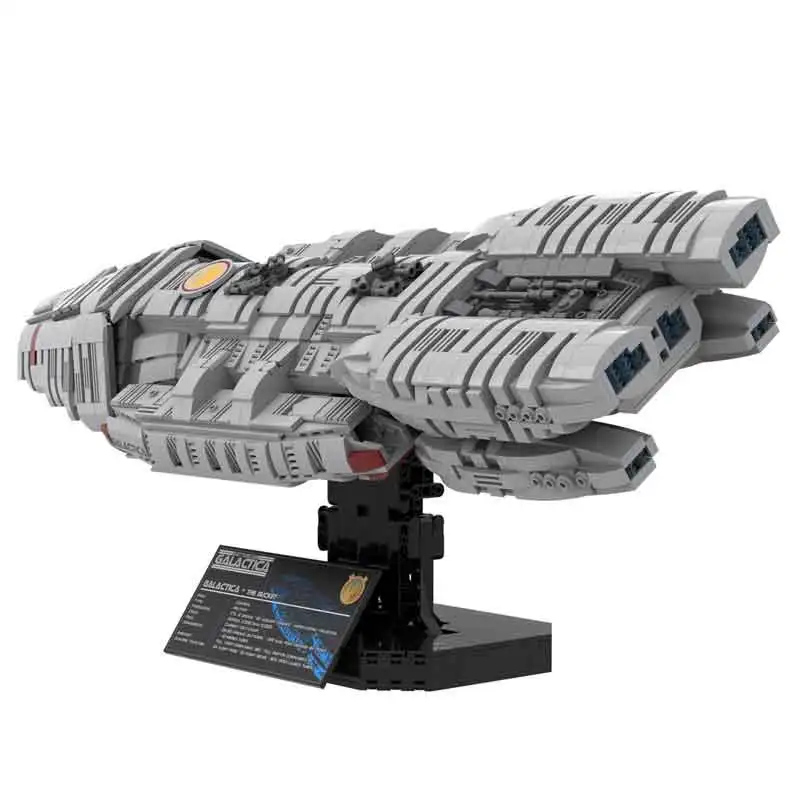 Bloques de construcción MOC para niños, juguete de ladrillos modulares para armar nave espacial Galactica UCS, ideal para regalo de Navidad, 3498 piezas