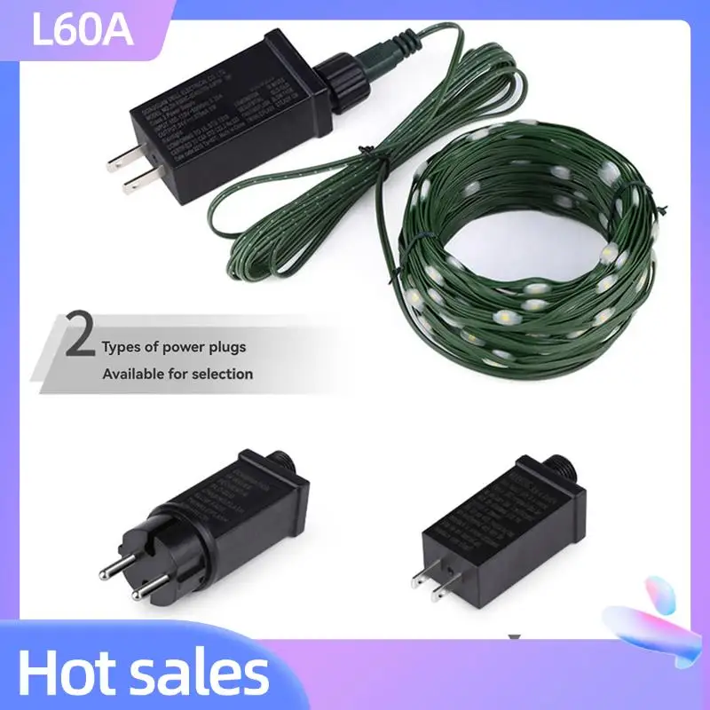 

L60A 8 Modes Christmas Fairy Lights For Wedding Bedroom Walls Garden Trees Decoration