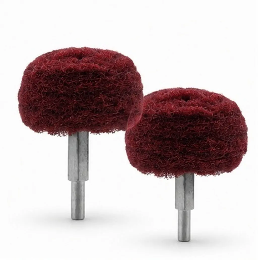 2Pcs Polishing Wheel Set Abrasive Buffing Wheels Drill Attachment Kit Scrubber Cleaning Pads Compatible Power Tools Surface Safe - view 6