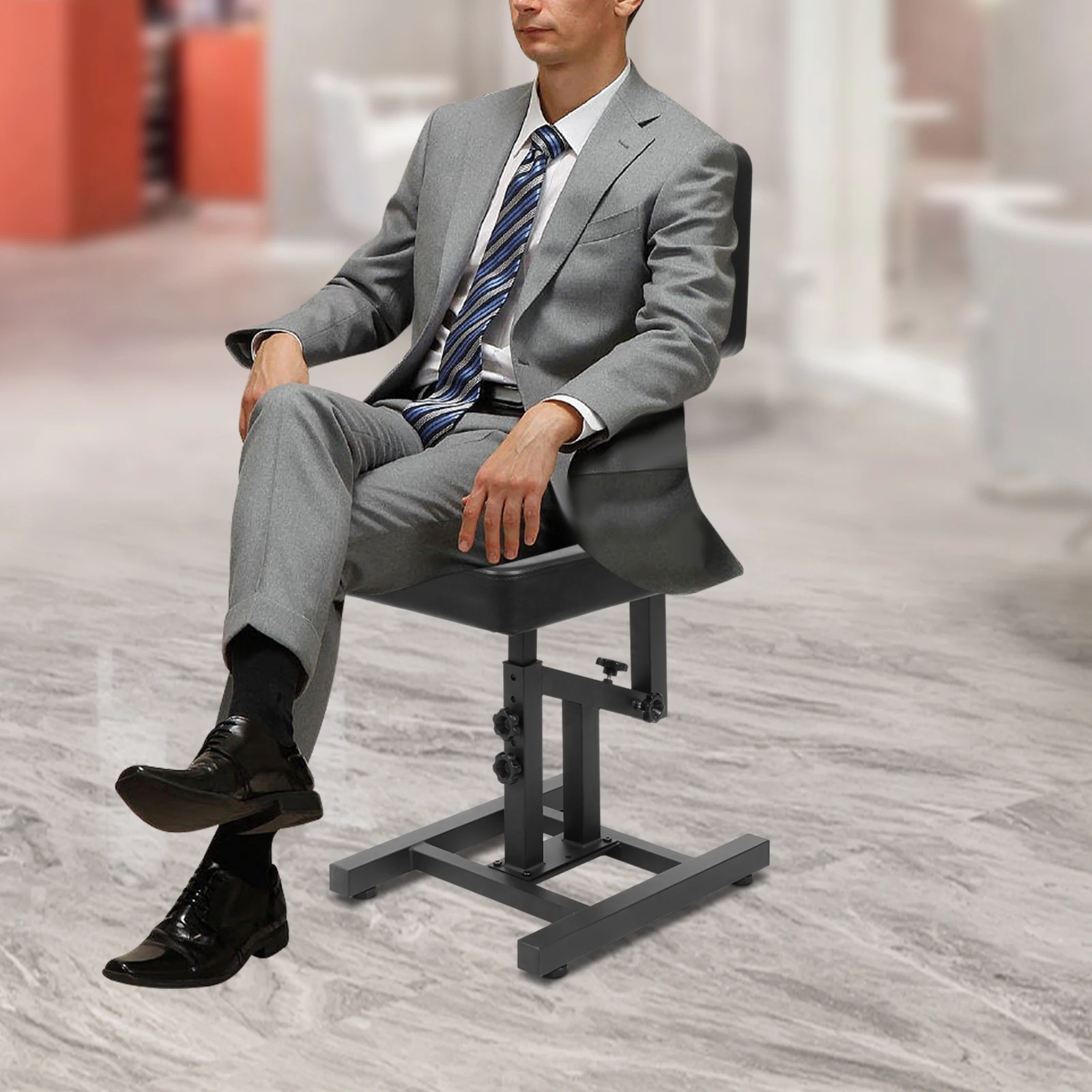 Professional Height Adjustable Tattoo Barber Chair, Multi-Purpose Hair Salon Chair W/ 180° Reclining Backrest (Capacity 220 Lbs)