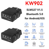 KONNWEI KW902 ELM327 V1.5 OBD2 Scanner Bluetooth 5.0 For iOS Android ODB2 OBD 2 ii Auto Car Code Readers Diagnostic Tools